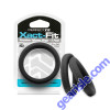 Perfect Fit Xact Fit Size #22 2 Pack Black Silicone Cock Ring