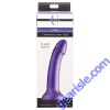 Strap U G Tastic Metallic Silicone G Spot Curve Dildo 7" Purple