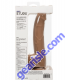 CalExotics Silicone Studs Life-like 8" Suction Cup Brown Dildo back