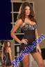 Beautiful baby doll with animal print side panelling instead of bedazzling 2360 Lingerie