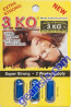 3 KO Blue Male Sexual Libido Enhancer 1000 mg Natural Herbal Extract x 3pills (one cartdige) by Prime Health Inc.