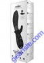 The Beaded Backdoor Rabbit Silicone Usb Rechargeable Dual Vibe Splashproof Black