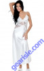 Charmeuse Gown with Venice lace 6074