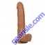 Dildo Size Queen 8" Flexible Shaft Brown Life Like Feel CalExotics solo
