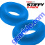 Oxballs Hunkyjunk Teal Ice Stiffy Bulge 2 Pack Silicone Cock Ring both
