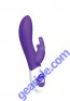 The Classic Rabbit Rechargeable Silicone Vibrator Waterproof Purple