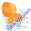 Anal Plug Silicone Cheeky Orange Suction Cup CalExotics water