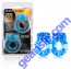 Stay Hard Vibrating Cock Rings 2 pack Blue Blush Novelties 