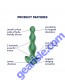 Satisfyer Lolli Plug 2 Green Diamond Shaped Textured Rechargeable details