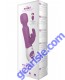The Rabbit Wand Silicone Usb Rechargeable Dual Vibe Splashproof Deep Rose