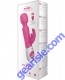 The Rabbit Wand Silicone Usb Rechargeable Dual Vibe Splashproof Hot Pink