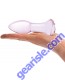 Glas 5" Rosebud Glass Handblown Butt Plug Pink hand