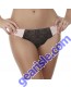 Jezebel Felina Amanda Pink Black Flirt Thong 50004