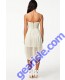 hite Spaghetti Straps Sexy Retro High Low Ladies Dress 6421