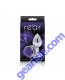 Anal Plug NS Rear Assets Rose Small Chrome Plated Purple box