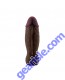 Shaft Realistically Shaped Bullet Vibrator Mahogany Silicone solo
