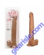 Dildo Size Queen 12" Flexible Brown Life Like Feel CalExotics box