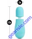 Blush Rose Petite Massage Blue Wand Vibrator Kit size