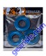 Oxballs Fat Willy 3 Pack Cock Rings Jumbo Stretchy Flextpr Space Blue box