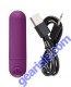 Cloud 9 Power Touch III Bullet Rechargeable Vibrator Plum cable
