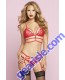 Feather Galloon Lace Bra Set 10737P Seven' til Midnight