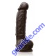 Colours Dual Density 5" Dildo Dark Brown