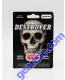 Destroyer 60,000mg front of card, black skull artwork with one red capsule sealed in the blister