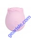 Loe The Rose Suction Stimulator Silicone Vibrator Light Pink solo