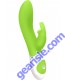 Classic Rabbit Vibrator Rechargeable Silicone Waterproof Lime