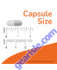 Boron 3 mg 100 Veg Capsules product size comparison chart