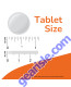 GABA Orange Flavor Chewable 90 Chewables product size comparison chart
