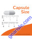Glucosamine & MSM (Vegetarian) 240 Veg Capsules capsule size comparison chart