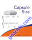 Indole-3-Carbinol (I3C) 200 mg 60 Veg Capsules capsule size comparison chart
