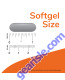 Lecithin 1200 mg 200 Softgels softgel size comparison chart