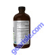 MCT Oil Liquid in Glass Bottle 16 fl. oz. bottle back label