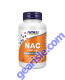 NAC 600 mg 100 Capsules, front of bottle