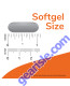 Omega-3, Molecularly Distilled & Enteric Coated 180 Softgels softgel size comparison chart