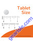 Potassium Iodide 60 Tablets tablet size comparison chart