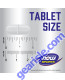 Tribulus 1,000mg 90 Tablets tablet size comparison chart