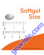 Ultra A & D-3 25,000/1,000 100 Softgels softgel size comparison chart