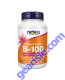 Vitamin B-100 Sustained Release 100 Tablets, front of bottle