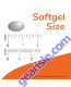 Vitamin E-200 D-Alpha Tocopheryl 100 Softgels softgel size comparison chart