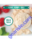 Whey Protein Isolate, Unflavored Powder 1.2 lb. product size comparison chart