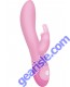 The Pink Ribbon Rabbit Silicone Rechargeable Dual Vibe Pink