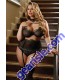 Taylor Metallic Lace Choker Strap Bra Garter Panty Set Premiere FL1624