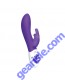 The Rotating Rabbit Rechargeable Silicone Vibe Waterproof Purple