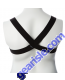 VooDoo Unisex Gender Fluid Mason Harness Black Body Hugging Design back