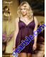 Dreamgirl 6218X Pleated Chiffon Babydoll and Thong